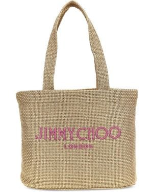 Jimmy Choo Woven Tote Bag - Natural