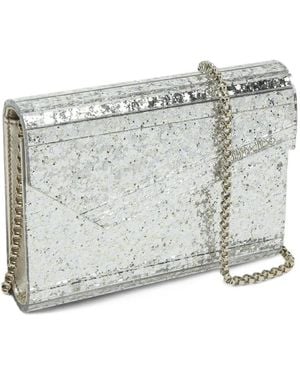 Jimmy Choo Candy Clutch Aus Acryl Mit Glitter - Grau