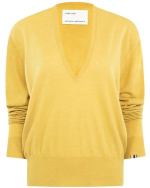 Extreme Cashmere Collin V-Neck Jumper - Yellow