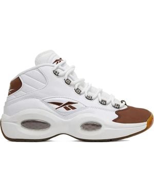 Reebok Question Mid "Mocha Toe" Sneakers - White