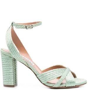 Aquazzura Criss-Cross Sandals - Metallic