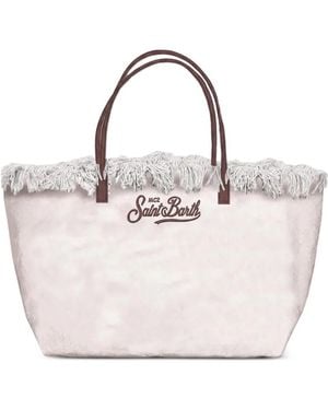MC2 Saint Barth City Fringed Tote Bag - Pink