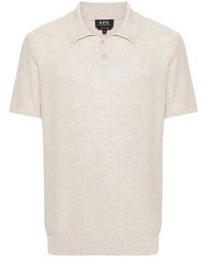 A.P.C. Jay オープンニット ポロシャツ - ホワイト