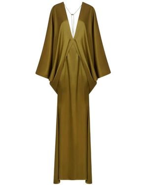 Taller Marmo Butterfly Maxi Dress - Green