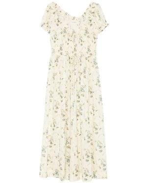 Doen Ashlynn Midi-Jurk Met Bloemenprint - Wit