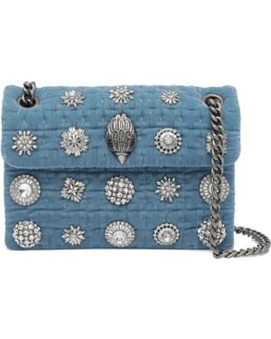 Kurt Geiger Mini Kensington Embellished Shoulder Bag - Blue