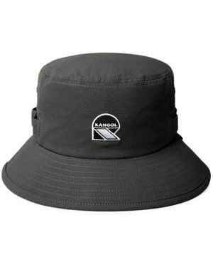 Kangol Logo-Patch Bucket Hat - Black