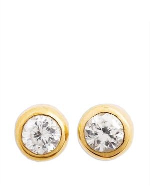 TOTEME Mini Puces D'Oreilles À Diamants - Métallisé