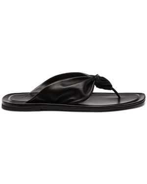 Loulou de Saison Leather Sandals - Black