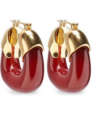 Lizzie Fortunato Chunky Hoop Earrings - Red