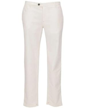 Isaia Straight-Leg Pants - White