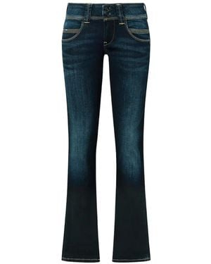 Pepe Jeans Venus Low-Rise Slim-Fit Jeans - Blue