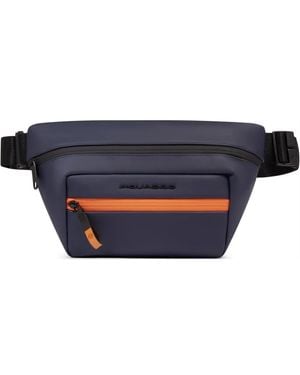 Piquadro Water-Resistant Belt Bag - Blue