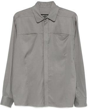 Notrainproof Chest-Pocket Long-Sleeve Shirt - Gray