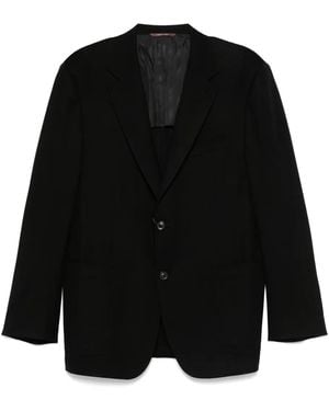 Canali Blazer de lana - Negro