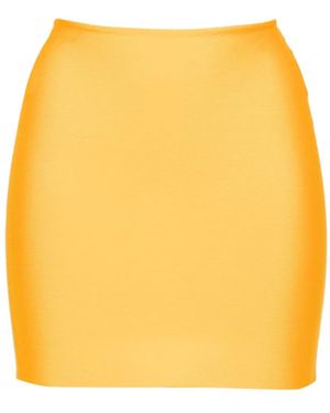 Hervé L. Leroux Bandage Mini Skirt - Yellow