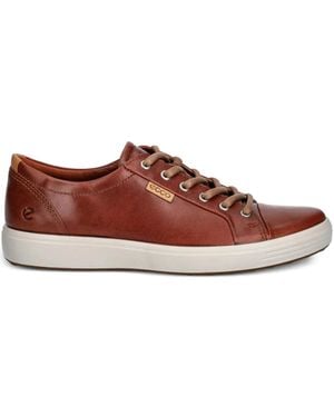 Ecco Soft 7 Lace-Up Sneakers - Brown