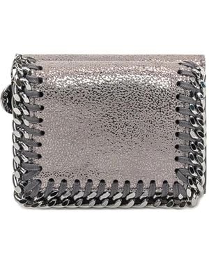 Stella McCartney Falabella Chain-Trimmed Wallet - Grey