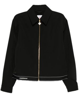 CASABLANCA Zip-Up Jacket - Black
