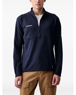 Mammut Taiss Ml Logo-Print Raglan-Sleeve Jumper - Blue