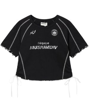 Musium Div. Logo-Print T-Shirt - Black