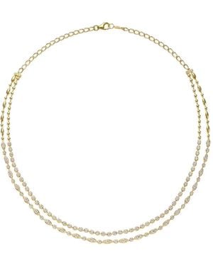 Kwiat Starry Night Double-Line Diamond Necklace - White