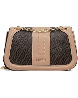 Liu Jo Sac À Bandoulière À Détail De Chaîne - Brown