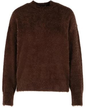 Moschino Crew-Neck Logo Sweater - Brown