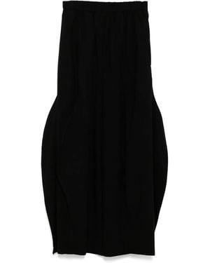 Enfold Relax Elastic Wide Trousers - Black