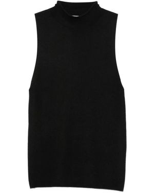 Bompard Knitted Vest - Black