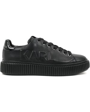 Karl Lagerfeld Zapatillas con logo en relieve - Negro