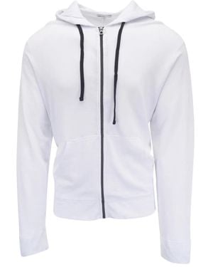 James Perse Zip-Up Hoodie - White