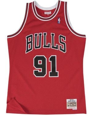 Mitchell & Ness X Bulls ロゴ トップ - レッド