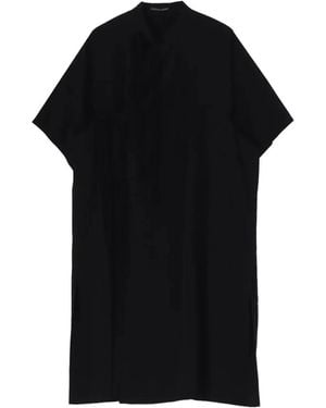 Yohji Yamamoto Tie-Neck Shirt - Black