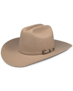Stetson Mardren Buckle-Detail Felt Hat - Natural