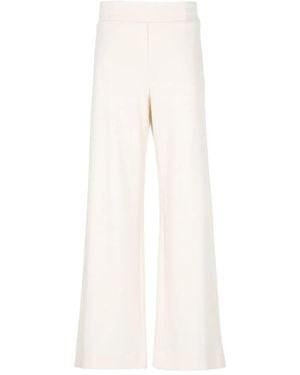 D.exterior Elastic-Waist Pants - White