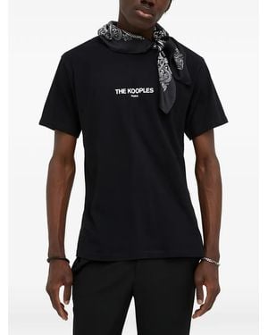 The Kooples Logo-Detail T-Shirt - Black