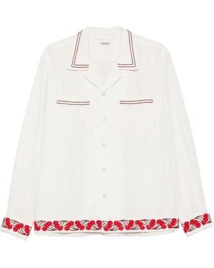Bode Cherry Lane Beaded Shirt - White