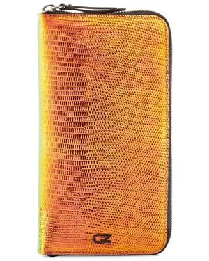 Giuseppe Zanotti Cartera continental con efecto tornasolado - Naranja
