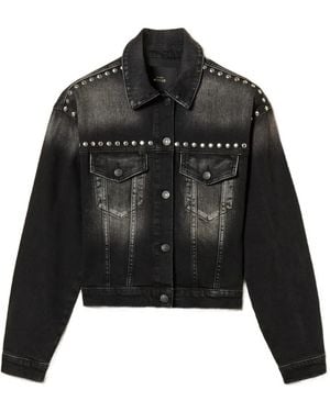 Twinset Jacke Mit Nieten - Schwarz