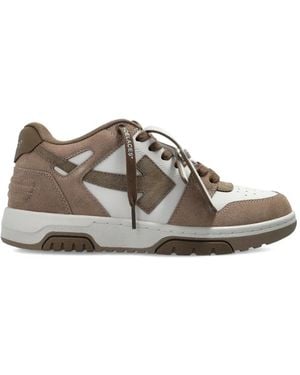 Off-White c/o Virgil Abloh Out Of Office Lace-Up Trainers - Brown