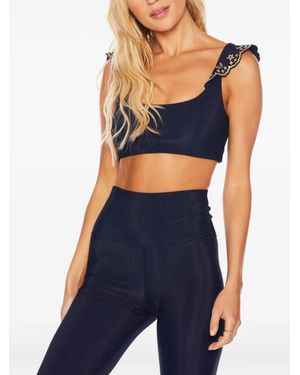 Beach Riot Audrey ラッフル トップ - ブルー