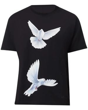 3.PARADIS Freedom Doves T-Shirt - Black