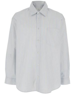 DUNST Stripe Pocket Shirt - White