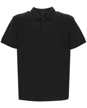 BOSS Logo-Detail Polo Shirt - Black