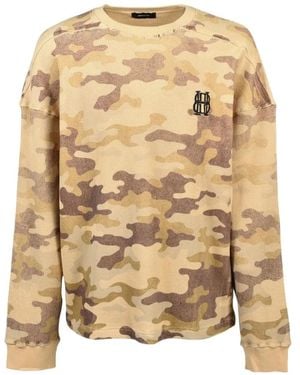 BREATH Camouflage-Print Sweatshirt - Natural