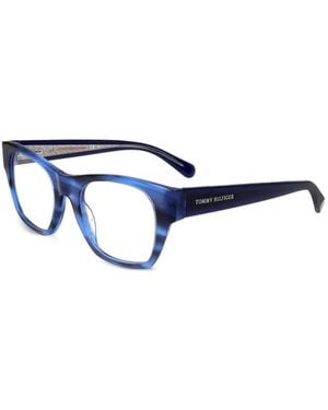 Tommy Hilfiger Gafas Con Montura Cuadrada Y Efecto De Cuerno - Azul
