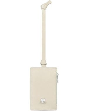 Courreges Naplack Zip Cardholder - White