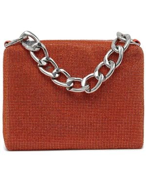 Patrizia Pepe Schultertasche Mit Kettenriemen - Rot