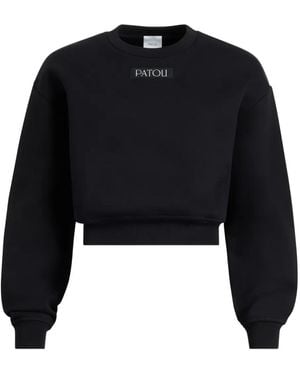 Patou Logo-Lpatch Sweatshirt - Black